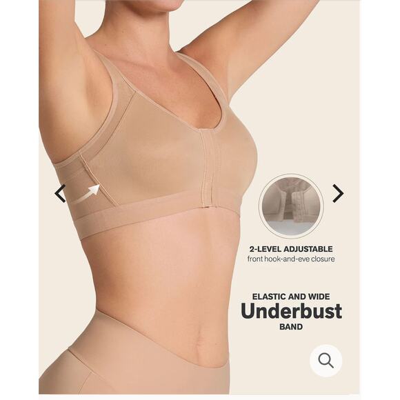 Brand New Leonisa Women's Size 42B Light Brown Posture Corrector Bra Multi - Picture 4 of 9